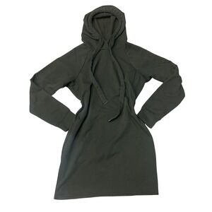 Almost Famous Women Olive Green Hoodie Dress
